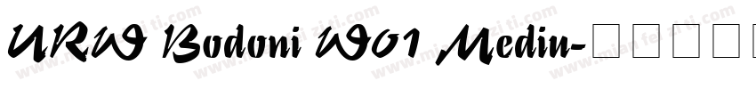 URW Bodoni W01 Mediu字体转换